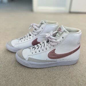Rose gold Nike Blazers